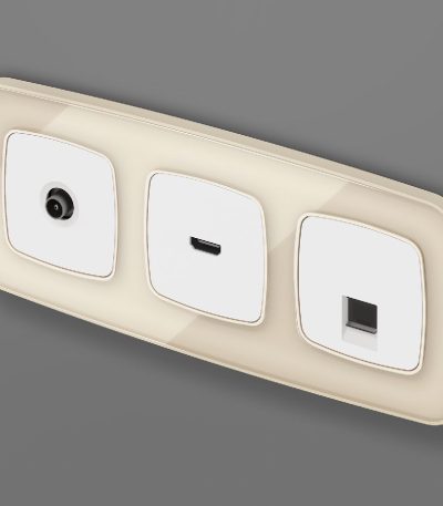 Лицевая панель для TV розетки Ambrella Volt Omega OP1130