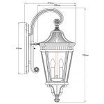 Уличный настенный светильник Feiss Cotswold lane FE-COTSLN2-L-BK