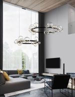 Подвесной светильник Delight Collection Art Deco Bubble 771120 (KM1294P-15 black/clear)