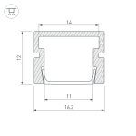 Алюминиевый профиль Arlight PDS-SM-3000 Anod 038815