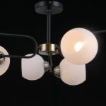 Люстра на штанге Illumico IL0249-6CSQ-79 BK AB