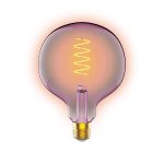 Лампа светодиодная диммируемая филаментная Gauss E27 5W 1800K шар розовый 1011802105