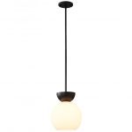 Подвесной светильник iLamp Mono P6079-1 BK+WH