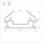 Профиль-держатель Arlight MAG-STRETCH-ORIENT-2620-2000 039173
