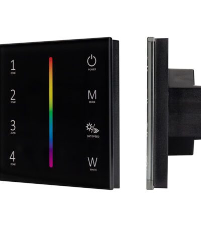 Панель Arlight Sens Smart-P30-RGBW Black (230V, 4 зоны, 2.4G) 027104