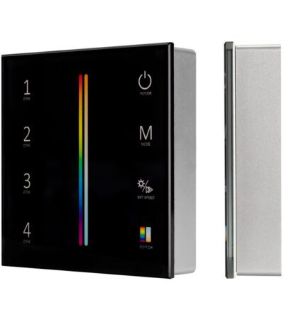 Панель Arlight Sens Smart-P55-Multi Black (3V, 4 зоны, 2.4G) 028310