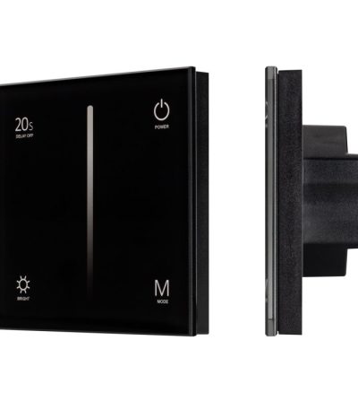 Панель Arlight Smart-P6-Dim-G-IN Black (12-24V, 4x3A, Sens, 2.4G) 034780