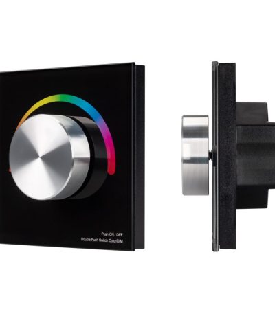 Панель Arlight Smart-P8-RGB-G-IN Black (12-24V, 3x4A, Rotary, 2.4G) 033763