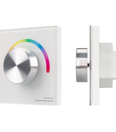 Панель Arlight Smart-P8-RGB-G-IN White (12-24V, 3x4A, Rotary, 2.4G) 033764