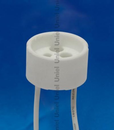 Патрон керамический GU10 (02284) Uniel ULH-GU10-Ceramic-15cm
