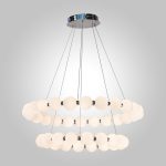 Подвесная люстра AM Group PEARL-D800+600 CH