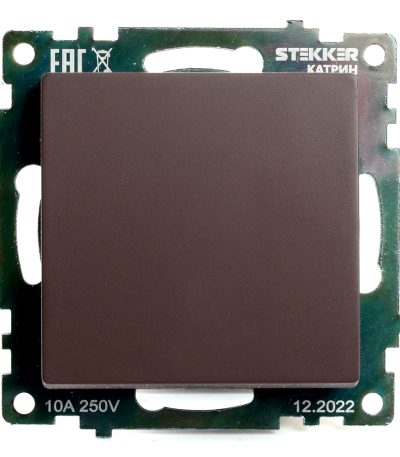 Переключатель 1-клавишный Stekker Катрин GLS10-7105-04 49018