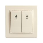 Переключатель 2-клавишный Stekker Эрна 39920