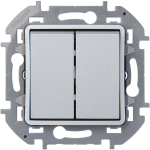 Переключатель двухклавишный Legrand Inspiria 673657