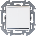 Переключатель двухклавишный Legrand Inspiria 673665