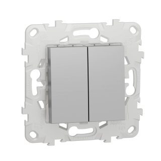 Переключатель двухклавишный перекрестный Schneider Electric Unica New NU521530