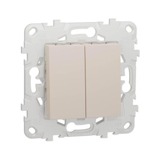 Переключатель двухклавишный перекрестный Schneider Electric Unica New NU521544