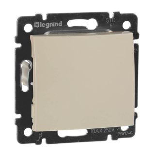 Переключатель одноклавишный проходной Legrand Valena 10A 250V cлоновая кость 774306