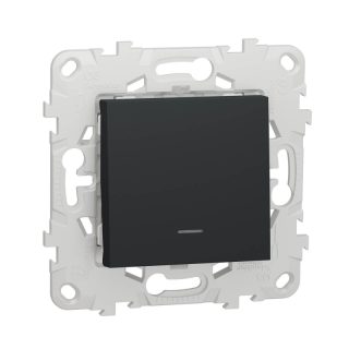 Переключатель одноклавишный с подсветкой Schneider Electric Unica New NU520354N