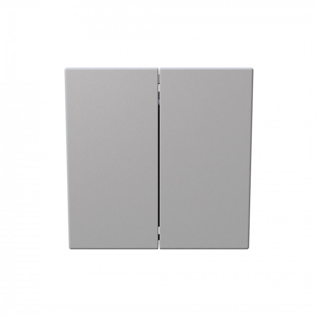 Перекрестный выключатель 2х клавишный 10А, 250В, цвет Белый матовый (soft touch) Jasmart FD3014PWM