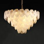 Подвесная люстра Delight Collection Crystal leaf 6302P/D800 gold/white