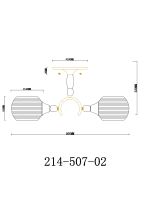 Потолочная люстра Velante 214-507-02