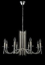 Подвесная люстра Crystal Lux AURELIO SP8 GOLD+CHROME/TRANSPARENT