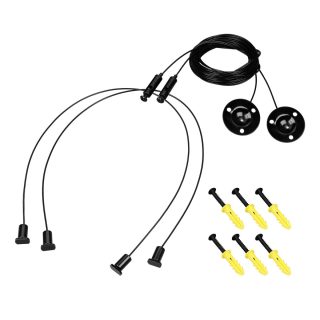 Подвес Arlight LINE-6070 2x4m Set BLACK (Pad 9x2mm) 056259