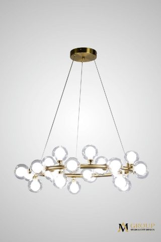 Подвесная люстра AM Group AM470 D500 POLISHED GOLD