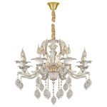 Подвесная люстра AM Group CLEOPATRA SP8 WH+GL