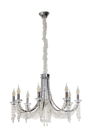 Подвесная люстра AM Group VIORE SP8 Chrome