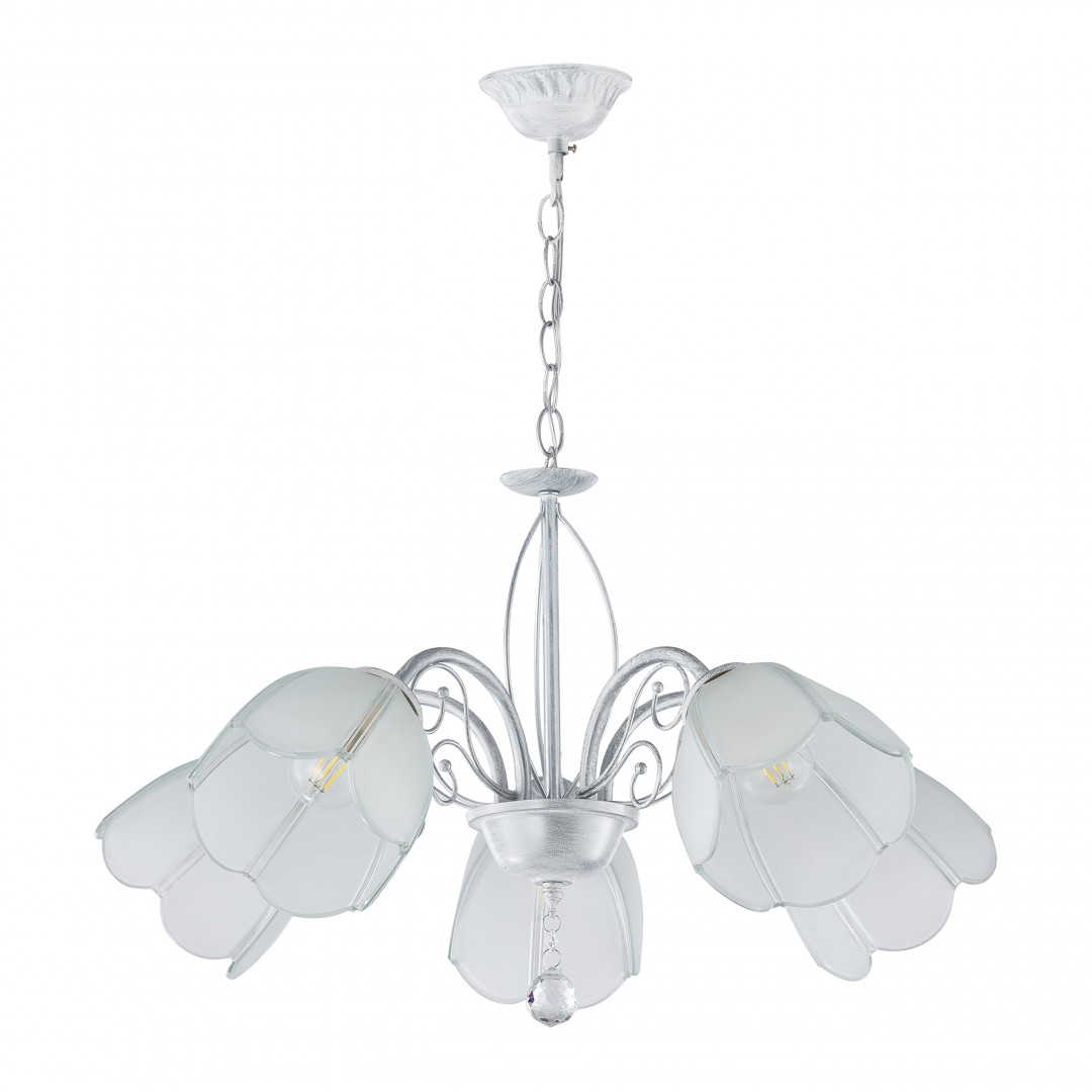 Подвесная люстра Arte Milano Amalfi 332656/5 WT+SL Подвесная люстра Arte Milano Amalfi 332656/5 WT+SL