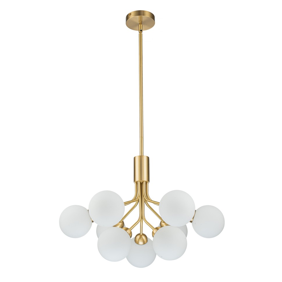 Подвесная люстра Belfast Bryson L-8130-6+3 BR GL Подвесная люстра Belfast Bryson L-8130-6+3 BR GL