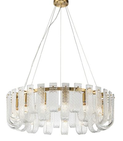 Подвесная люстра Belfast Severn 6601-800 BR CL