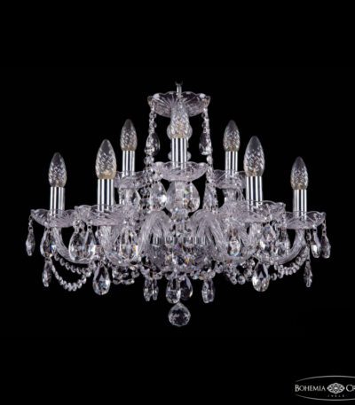 Подвесная люстра Bohemia Ivele Crystal 1402/6+3/195 Ni