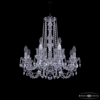 Подвесная люстра Bohemia Ivele Crystal 1402/8+4/195/h-60 Ni