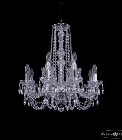 Подвесная люстра Bohemia Ivele Crystal 1402/8+4/195/h-60 Ni