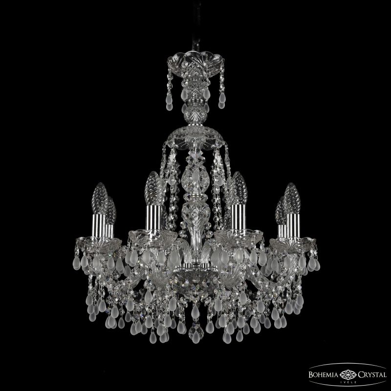 Подвесная люстра Bohemia Ivele Crystal 1410/8/160/XL-60 Ni V0300 Подвесная люстра Bohemia Ivele Crystal 1410/8/160/XL-60 Ni V0300