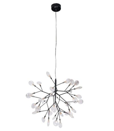 Подвесная люстра Crystal Lux Evita SP36 Black/Transparent