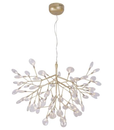 Подвесная люстра Crystal Lux Evita SP63 Gold/Transparent