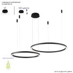 Подвесная люстра Crystal Lux FORTUNA SP123W LED BLACK