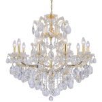 Подвесная люстра Crystal Lux Isabel SP11 Gold/Transparent