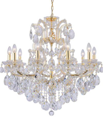 Подвесная люстра Crystal Lux Isabel SP11 Gold/Transparent