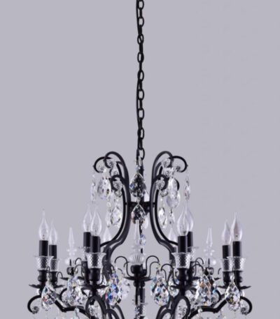 Подвесная люстра Crystal Lux Magnifico SP13 Black/Transparent