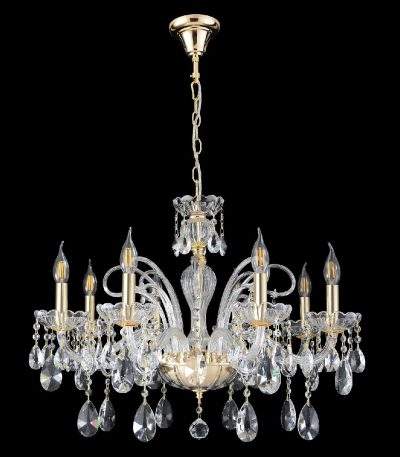 Подвесная люстра Crystal Lux MONICA SP8 GOLD