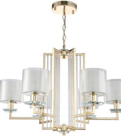 Подвесная люстра Crystal Lux Nicolas NICOLAS SP-PL6 GOLD/WHITE
