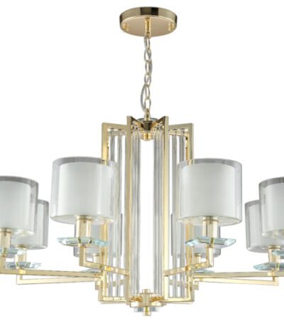 Подвесная люстра Crystal Lux Nicolas NICOLAS SP-PL8 GOLD/WHITE