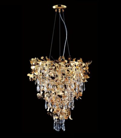 Подвесная люстра Crystal Lux Romeo SP10 Gold D600