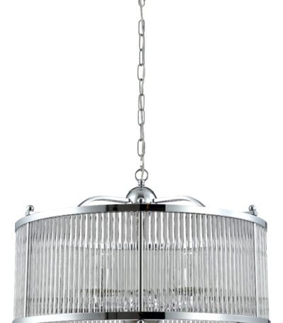 Подвесная люстра Crystal Lux Tadeo TADEO SP6 D600 CHROME/TRANSPARENTE