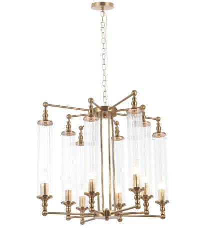 Подвесная люстра Crystal Lux TOMAS SP8 D650 BRASS